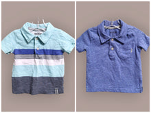 Load image into Gallery viewer, BABY BOY SIZE 12 MONTHS - OSHKOSH, 2 Pack Soft Polo T-shirts EUC B50