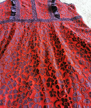 Load image into Gallery viewer, WOMENS PLUS SIZE 2X (18/20) - MYSTIC LOS ANGELES, Embroidered A-line Lace and Crothet Dress EUC B58