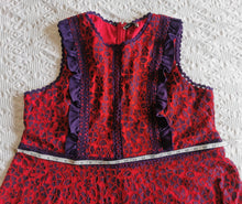 Load image into Gallery viewer, WOMENS PLUS SIZE 2X (18/20) - MYSTIC LOS ANGELES, Embroidered A-line Lace and Crothet Dress EUC B58