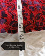 Load image into Gallery viewer, WOMENS PLUS SIZE 2X (18/20) - MYSTIC LOS ANGELES, Embroidered A-line Lace and Crothet Dress EUC B58