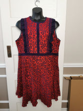 Load image into Gallery viewer, WOMENS PLUS SIZE 2X (18/20) - MYSTIC LOS ANGELES, Embroidered A-line Lace and Crothet Dress EUC B58