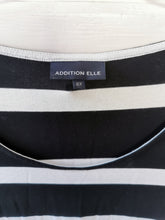 Load image into Gallery viewer, WOMENS PLUS SIZE 2X (18/20) - ADDITION ELLE, Black & White Flowy, Summer Tank Dress EUC B58