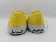 Load image into Gallery viewer, WOMENS SIZE 6 - JACK PURCELL, Converse Spring Collection, Low Top Yellow / White Flowers EUC B59