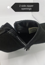 Load image into Gallery viewer, WOMENS SIZE 9M - ARTICA, Black Suede, Fleece Lined Ankle Rain / Winter Boots EUC B59
