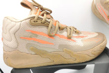 Load image into Gallery viewer, BOYS JUNIOR SIZE 7 US - PUMA x LAMELO BALL MB.03 CNY Gold-Fluro Peach EUC B60