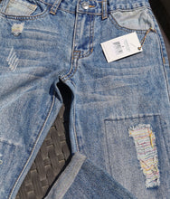 Load image into Gallery viewer, GIRL SIZE(S) (7 YEARS, 8 YEARS, 10 YEARS, 12 YEARS, YEARS) - DEX Kids, Patched, Rolled Cuff Jeans NWT B27, B41, B54