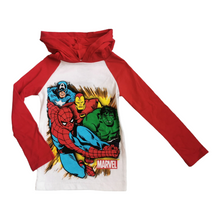 Load image into Gallery viewer, BOY SIZE 2 YEARS - MARVEL, Lightweight Graphic Pullover Hoodie T-Shirt EUC B30