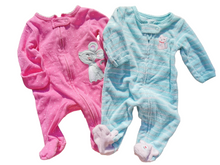 Load image into Gallery viewer, BABY GIRL SIZE NB - CARTER&#39;S, 2-Pack Zippered One-pieces VGUC B32