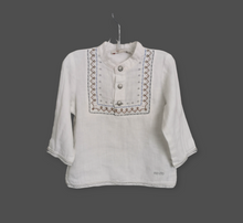 Load image into Gallery viewer, BABY BOY SIZE 12 MONTHS - KENZO KIDS (Japanese Designer Fashion) Linen Dress Shirt EUC B34