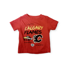 Load image into Gallery viewer, UNISEX SIZE 2 YEARS - CALGARY FLAMES, Cotton T-Shirt EUC B43