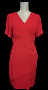 WOMENS SIZE 10 PETITE - LIZ CLAIBORNE, Fitted Red Dress EUC B53