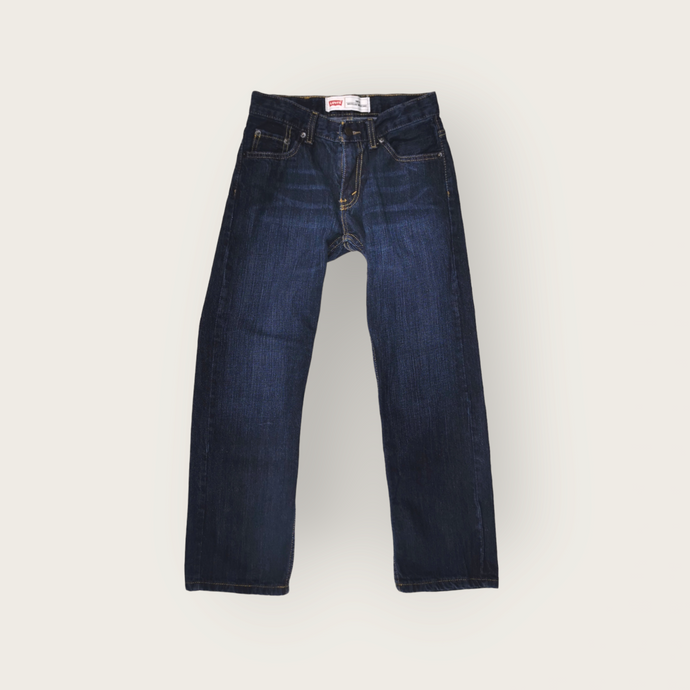 BOY SIZE 10 YEARS - LEVI'S 505, Dark Blue, Straight Fit Jeans EUC B57
