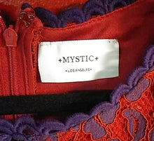 Load image into Gallery viewer, WOMENS PLUS SIZE 2X (18/20) - MYSTIC LOS ANGELES, Embroidered A-line Lace and Crothet Dress EUC B58