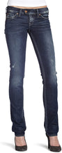 Load image into Gallery viewer, WOMENS SIZE W28/L33  - SILVER JEANS, Tuesday Style, Low rise, Boot-cut, Ripped Knees