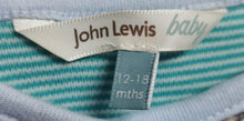 Load image into Gallery viewer, BABY BOY 12-18 MONTHS JOHN LEWIS BABY ONESIE EUC - Faith and Love Thrift