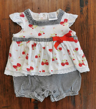 Load image into Gallery viewer, BABY GIRL SIZE 6 MONTHS BABY V LACE &amp; FLORAL ROMPER EUC - Faith and Love Thrift