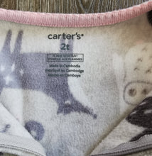 Load image into Gallery viewer, GIRL SIZE 2T CARTER&#39;S FLEECE SLEEPER VGUC - Faith and Love Thrift