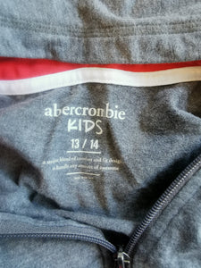 BOY SIZE 13/14 ABERCROMBIE KIDS SOFT COTTON ZIP HOODIE GUC - Faith and Love Thrift