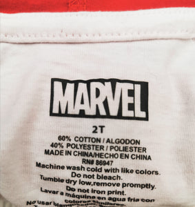 BOY SIZE 2T MARVEL HOODED PULLOVER T-SHIRT EUC - Faith and Love Thrift