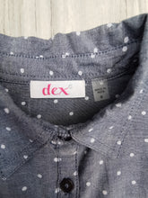 Load image into Gallery viewer, GIRL SIZE 6 DEX POLKADOT DRESS SHIRT EUC - Faith and Love Thrift