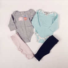 Load image into Gallery viewer, BABY GIRL SIZE 6-9 MONTHS MIX N MATCH OUTFITS 4-PACK VGUC - Faith and Love Thrift