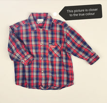 Load image into Gallery viewer, BOY SIZE 2T - OSHKOSH, FLANNEL DRESS SHIRT EUC - Faith and Love Thrift