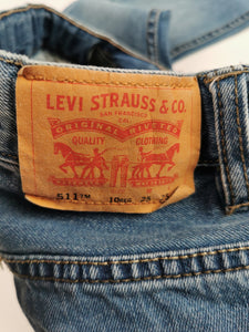 BOY SIZE 10 Years Regular - Levi's 511 Light Blue, Straight Fit Jeans, Cotton EUC - Faith and Love Thrift