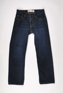 BOY SIZE 10 Years Regular - Levi's 505 Dark Blue, Straight Fit Jeans, Cotton EUC - Faith and Love Thrift