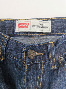 BOY SIZE 10 Years Regular - Levi's 505 Dark Blue, Straight Fit Jeans, Cotton EUC - Faith and Love Thrift