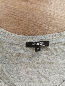 WOMENS SIZE 4X - GEORGE, Soft Knit Top EUC - Faith and Love Thrift