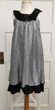 Load image into Gallery viewer, GIRL SIZE 7 - TURO PARC barcelona + new york, Silver &amp; Black Special Occasion Dress EUC - Faith and Love Thrift