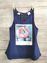 Load image into Gallery viewer, GIRL SIZE LARGE 11/12 YEARS - MANGUUN Teens, Floral Lace Tank Top VGUC - Faith and Love Thrift