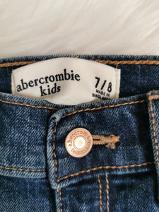 GIRL SIZE 7/8 YEARS - Abercrombie Kids, Rolled cuff, Jean Shorts EUC - Faith and Love Thrift
