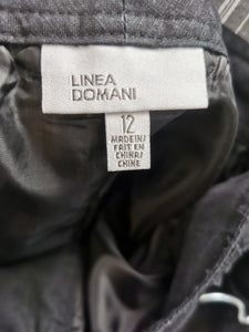 WOMENS SIZE 12 - LINEA DOMANI, Black Linen Skirt EUC - Faith and Love Thrift