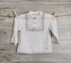 BABY BOY SIZE 12 MONTHS - KENZO KIDS (Japanese Designer Fashion) Dress Shirt EUC - Faith and Love Thrift