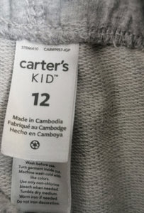 BOY SIZE 12 YEARS - CARTERS KID Grey Sweatpants EUC - Faith and Love Thrift