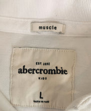 Load image into Gallery viewer, BOY SIZE LARGE (10/12 YEARS) - ABERCROMBIE White Polo EUC - Faith and Love Thrift
