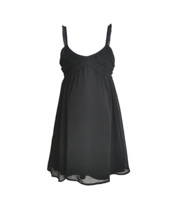 WOMENS SIZE 4 - Jennyfer Black Babydoll Dress UK Fashion EUC - Faith and Love Thrift