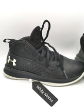 Load image into Gallery viewer, BOYS SIZE 2 YOUTH - UNDER ARMOUR HIGH TOPS GUC - Faith and Love Thrift