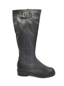 WOMENS SIZE 7B - GREENWICH VILLAGE, BLACK LEATHER, TALL WINTER BOOTS NWOT - Faith and Love Thrift