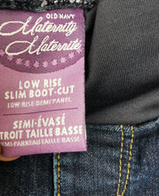 Load image into Gallery viewer, WOMENS SIZE 10 R - OLD NAVY MATERNITY, LOW RISE, SLIM BOOT-CUT, UNDER BUMP DEMI PANEL VGUC - Faith and Love Thrift