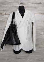 Load image into Gallery viewer, WOMENS SIZE MEDIUM - THYME MATERNITY, CREAM COLOUR, BOHO KNIT SWEATER (WITH PURSE) EUC - Faith and Love Thrift
