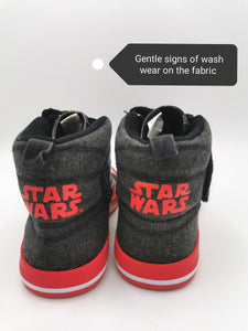 BOY SIZE 11 - DISNEY STAR WARS HIGH TOP SHOES VGUC - Faith and Love Thrift