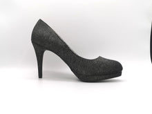 Load image into Gallery viewer, SIZE 11 FIONI NIGHT, GLITTER PARTY HIGH HEEL STILETTO PUMPS EEUC 