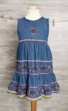 Load image into Gallery viewer, GIRL SIZE 2-3 YEARS - NEVADA DENIM BOHO DRESS EUC - Faith and Love Thrift