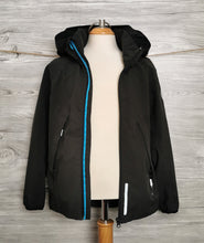 Load image into Gallery viewer, BOY SIZE 7/8 YEARS - REIMA Black Rain Jacket EUC - Faith and Love Thrift