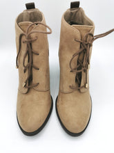 Load image into Gallery viewer, WOMENS SIZE 8 - Call it SPRING, Soft Tan, Ankle Boho Style, Lace-up Ankle Boots NWOT B23