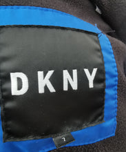 Load image into Gallery viewer, BOY SIZE (7/9 YEARS) - DKNY, Blue Hooded Puffer Jacket EUC B40