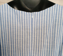 Load image into Gallery viewer, WOMENS SIZE XL - PAPILLON, Blue & White Apron Dress NWT B53