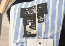 Load image into Gallery viewer, WOMENS SIZE XL - PAPILLON, Blue &amp; White Apron Dress NWT B53